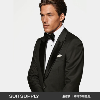 SUITSUPPLY Lazio S110支 羊毛修身男士礼服西装上衣 黑色