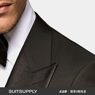 SUITSUPPLY Lazio S110支 羊毛修身男士礼服西装上衣 黑色