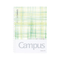 KOKUYO 国誉 Campus系列 WSG-SRDA550G A5线圈笔记本 水彩絮语款 绿色 单本装