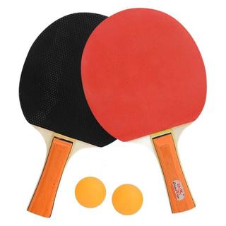乒乓球拍体育用品乒乓拍036A横拍双拍 附3只球