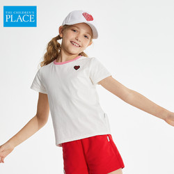 THE CHILDREN'S PLACE 绮童堡童装夏季新款儿童清新风水果可爱章仔短袖T恤