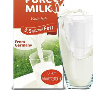 Weidendorf 德亚 脂肪3.5g 全脂纯牛奶 200ml*30盒*2箱