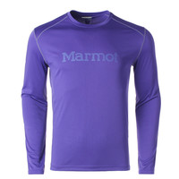 Marmot 土拨鼠 男子运动T恤 B54313-2358 紫蓝 S