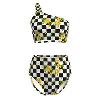 ATLANTIC BEACH 女子三角分体泳衣 BC21W16022 黑色/白色/黄色/绿色 S
