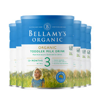 88VIP：BELLAMY'S 贝拉米 经典系列 有机幼儿奶粉 澳版 3段 900g*6罐