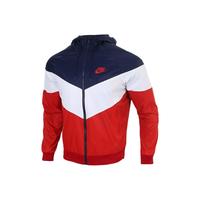 NIKE 耐克 Sportswear Windrunner 男子运动夹克 DC4113-441 黑色/红色/白色 S