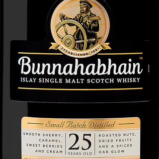 Bunnahabhain 25年 单一麦芽 苏格兰威士忌 46.3%vol 700ml