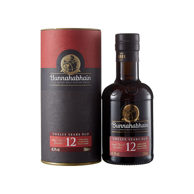 艾雷岛 12年 单一麦芽 苏格兰威士忌 46.3%vol 200ml