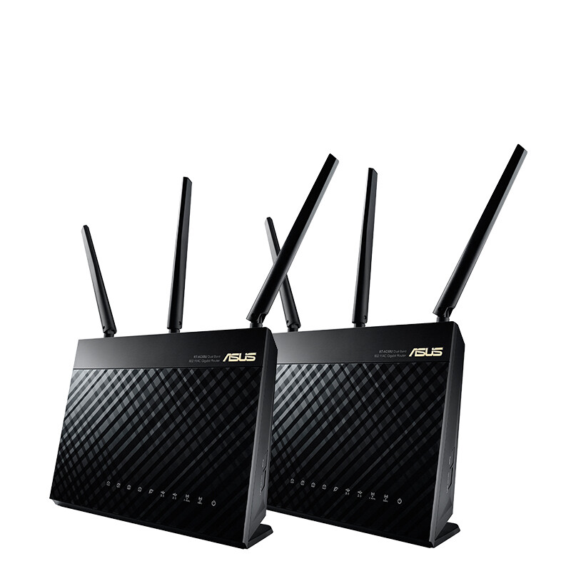 ASUS 华硕 RT-AC68U 双频1900M 家用千兆Mesh无线路由器 Wi-Fi 5 单个装 黑色