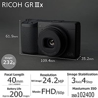 RICOH 理光 GR3X 数码相机APS-C画幅 40人文新视角
