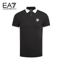 EA7 男士短袖POLO衫 3KPF07-PJ04Z BLACK-1200