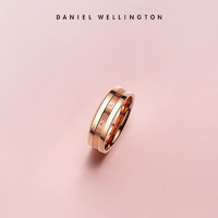 Daniel Wellington ELAN RING系列 中性不锈钢镀金圆形戒指 金色