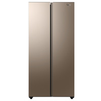 Midea 美的 电冰箱双开门风冷无霜家用中型超薄变频节能双门式对开门466L