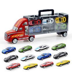 YueLeDuo 悦乐朵 儿童早教益智手提货柜车玩具送12小车