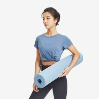 Keep TPE防滑加长健身垫瑜伽垫183*80cm 7mm厚 蓝色