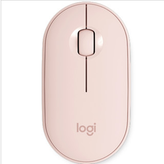 logitech 罗技 Pebble 2.4G蓝牙 优联 双模无线鼠标 1000DPI 玫瑰粉