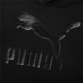 PUMA 彪马 530116-51 男童印花卫衣 黑金属色 104cm