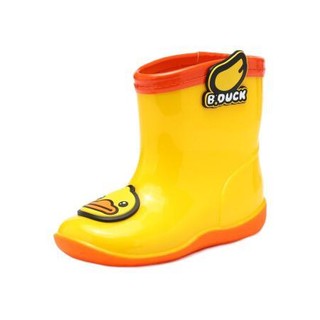 B.Duck BP100A9903 儿童雨鞋 黄色 22码