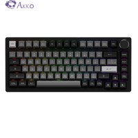 Akko 艾酷 PC75B Plus黑银 三模机械键盘 75键 ASA TTC金粉轴 聚光镜版
