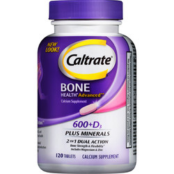 Caltrate 鈣爾奇 中老年鈣片美國進口維生素d成人男女性紫鈣120補鈣鎂鋅礦物