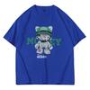 CLAW MONEY 男女款圆领短袖T恤 CS01479 蓝色 M