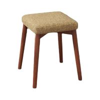 M.S.Feel 蔓斯菲尔 N19 现代实木餐椅 咖啡色+棕色 榉木圆腿款