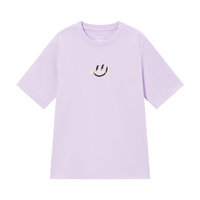 Semir 森马 10-4421100471-7020 儿童印花T恤 粉紫 120cm