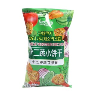 比逗仕 十二蔬小饼干 90g*6袋