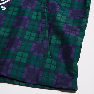 TH联名 半拉链外套男女同款潮牌个性套头连帽风衣运动上衣 XXS 紫色-绿色