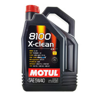 MOTUL 摩特 8100 X-CLEAN 全合成机油 5W-40 5L
