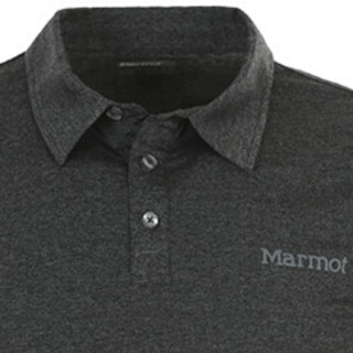 Marmot 土拨鼠 男子POLO衫 H60319-1204 灰黑 M