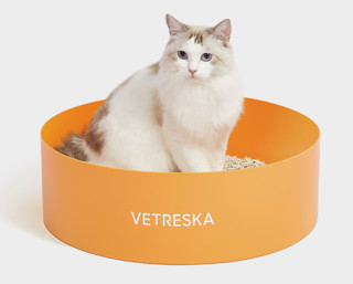 Vetreska 未卡 大橘大利猫砂盆开放式敞开式超大号幼猫猫咪厕所防外溅猫用品