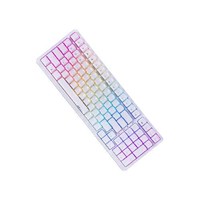 ROYAL KLUDGE RK98 100键 2.4G蓝牙 多模无线机械键盘 白色 国产红轴 RGB