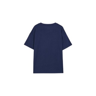 SKECHERS 斯凯奇 L222K064 儿童五分袖T恤 中世纪蓝 160cm