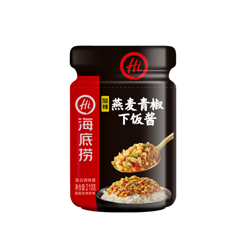 海底捞 燕麦青椒下饭酱 210g
