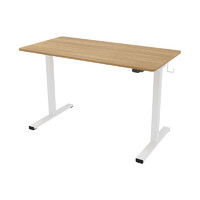 FitStand A-F1 小户型电动升降桌 雅白桌腿+原木色桌板 120*60*121cm