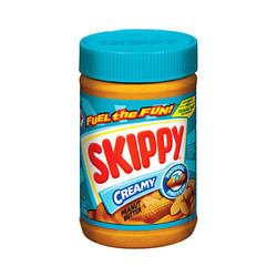 美国进口SKIPPY四季宝幼滑粒花生酱1.36kg 1360