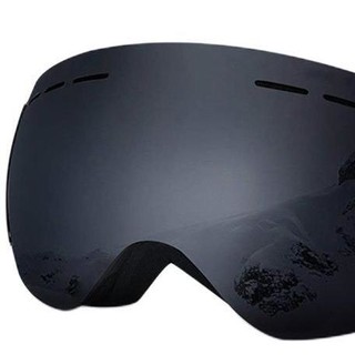 kufun 酷峰 中性滑雪镜 黑色