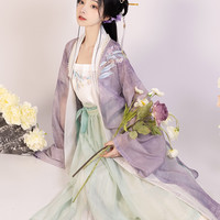 柏粟 锦书 宋制汉服 百迭裙吊带套装 春夏女装