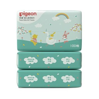 Pigeon 贝亲 婴儿柔润纸巾 设计师限定款 100抽*6包