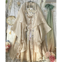 YU SHU 玉术 原创汉服女诃子裙重工刺绣唐制汉元素春夏款全套