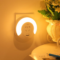 雷士照明 led光控感应卧室床头灯创意插电婴儿喂奶迷你光控小夜灯