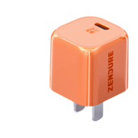 ZENDURE 征拓 Super Port 手机充电器 Type-C 33W+Type-C转Lightning  PVC 1.2m 活力橙+白色 线充套装