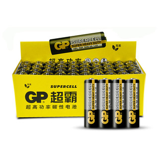GP 超霸 五号碳性电池 1.5V 16粒装+七号碳性电池 1.5V 16粒装