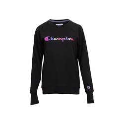 Champion 冠锦牌食品 冠军女士舒适黑色卫衣运动衫GF567586417