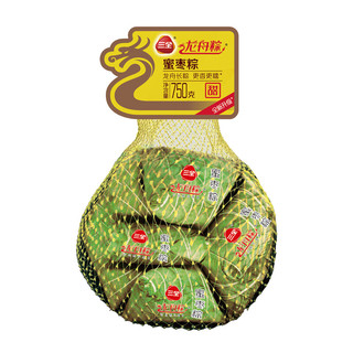 三全 网兜粽子 蜜枣口味 750g 6只装