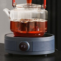 Midea 美的 电陶炉煮茶器不挑器具办公室养生泡茶煮茶炉家用小型电磁炉烧水保温迷你旋钮电茶炉MC-HW10W1-001
