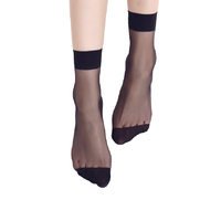 BONAS 宝娜斯 女士短筒袜套装 dy2027 丝滑款 30双装 黑色