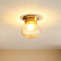 希尔顿灯具 希尔顿美式小吸顶灯入户玄关灯过道走廊灯具现代简约卧室灯菠萝灯