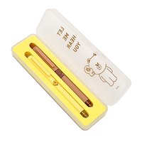 KACO 文采 ROCKET菁点系列 K1028 按动中性笔 LINE FRIENDS联名款 布朗熊+莎莉鸡 0.5mm 2支装